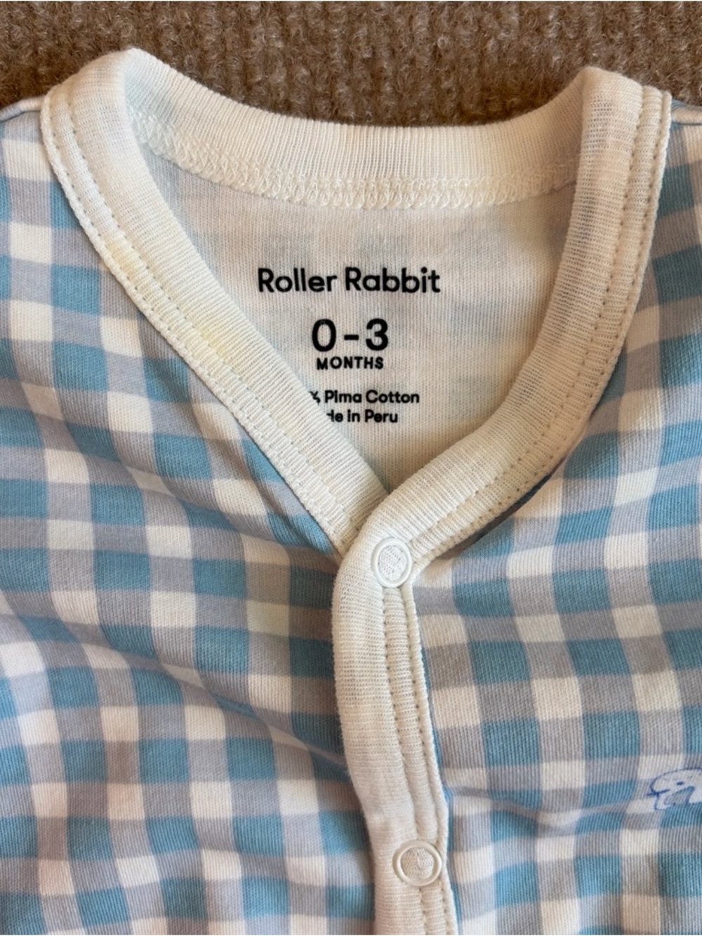 Roller Rabbit Baby Sleeper 0-3 Months - Picture 3 of 4